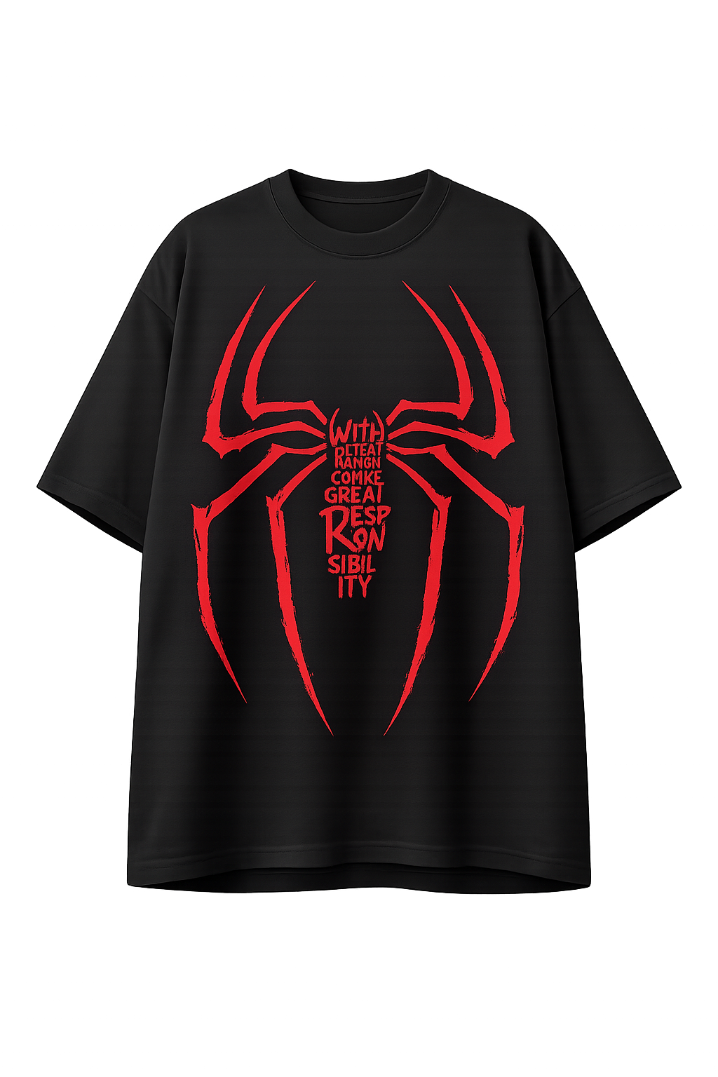 Responsibility Spider Oversized Tee