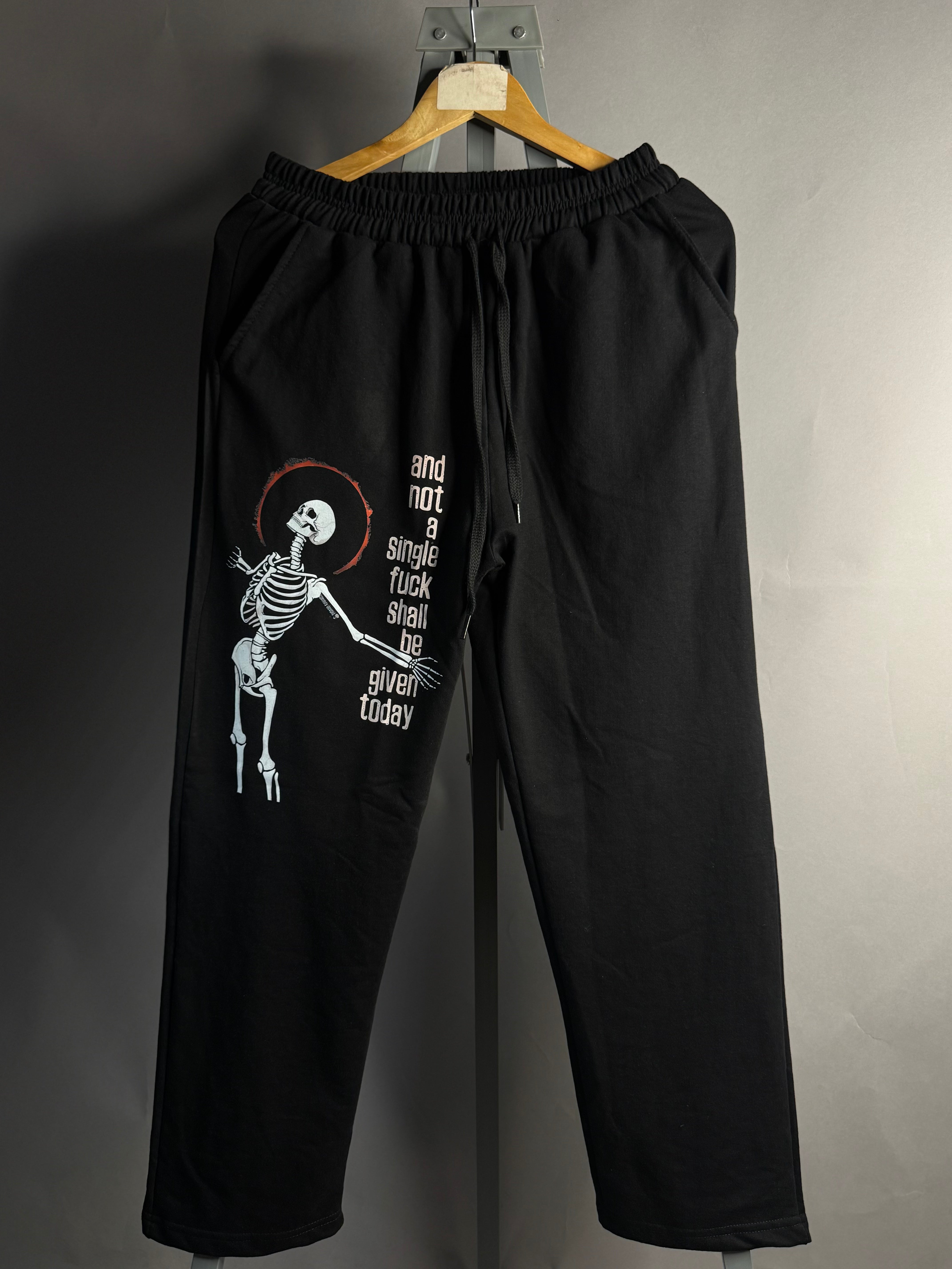 Zero Fucks joggers for men in relaxed urban fit, view 2