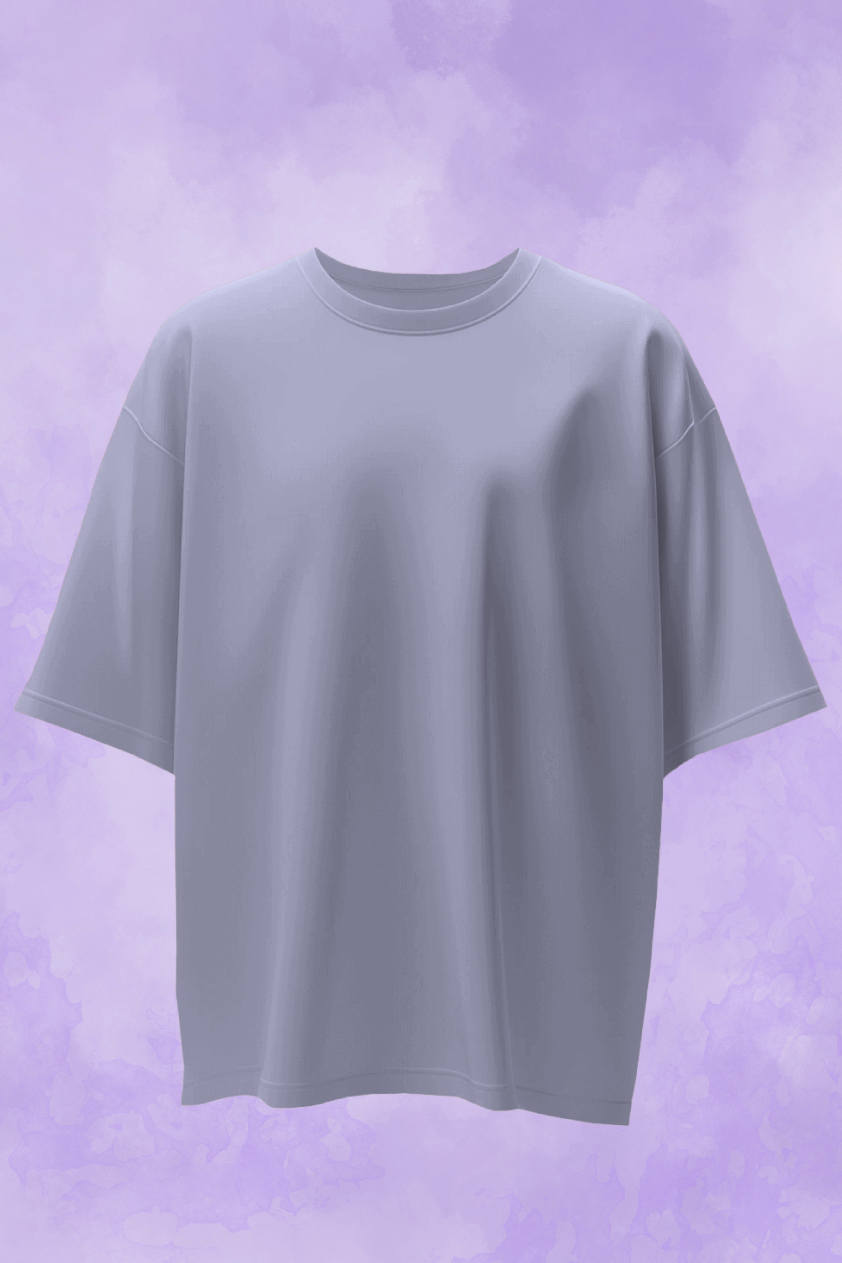 Solid Lavender Oversized T-shirt