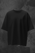 Solid Black Oversized T-shirt